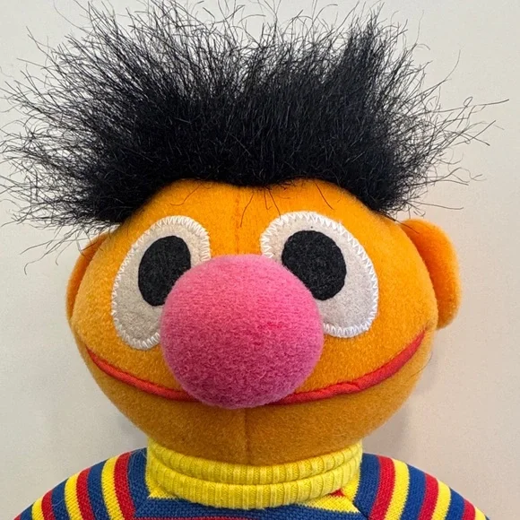 Vintage 1980s Playskool Ernie Plush Doll: Sesame Street Collectible - Picture 2 of 8